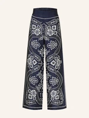 Maje Spodnie Satynowe blau