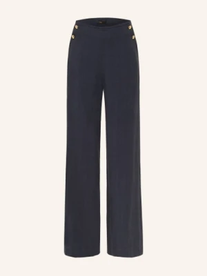 Maje Spodnie Z Lnu blau