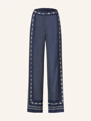 Maje Spodnie Z Materiału Typu Marlene blau