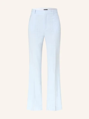 Maje Spodnie Z Materiału Typu Marlene blau