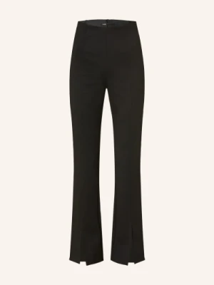 Maje Spodnie Z Rozszerzanymi Nogawkami schwarz