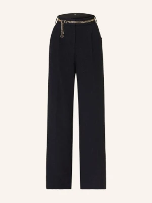 Maje Spodnie Z Tweedu Typu Marlene blau