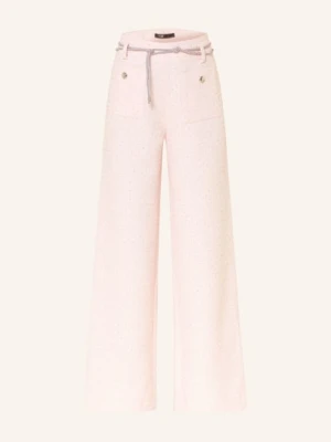 Maje Spodnie Z Tweedu Z Kamieniami Ozdobnymi I Błyszczącą Nicią pink