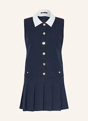 Maje Sukienka Bouclé blau