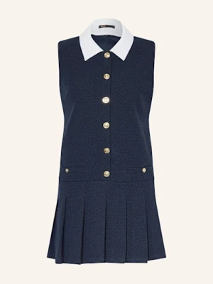 Maje Sukienka Bouclé blau