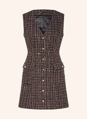 Maje Sukienka Etui Ribowna Z Bouclé braun