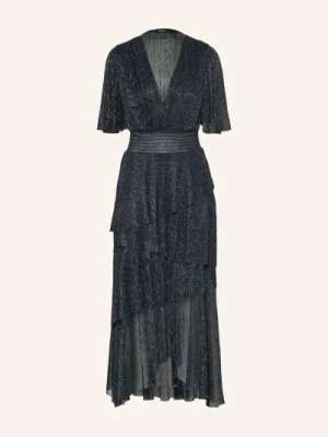 Maje Sukienka Koktajlowa Z Błyszczącą Nicią blau