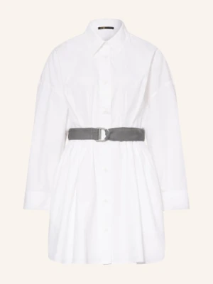Maje Sukienka Koszulowa Rishirt weiss