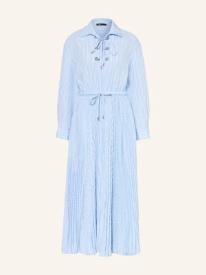 Maje Sukienka Koszulowa Z Plisami blau