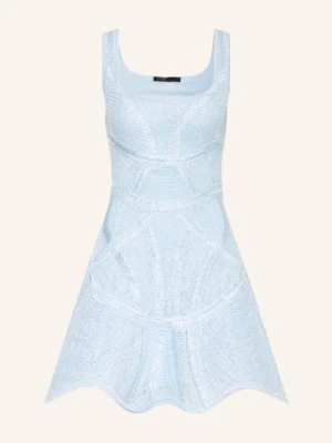 Maje Sukienka Szydełkowa blau