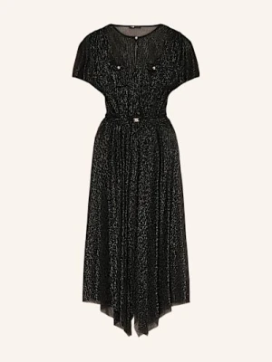 Maje Sukienka Z Błyszczącą Przędzą schwarz