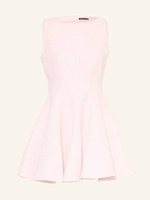 Maje Sukienka Z Bouclé Z Kamieniami Ozdobnymi I Błyszczącą Przędzą rosa