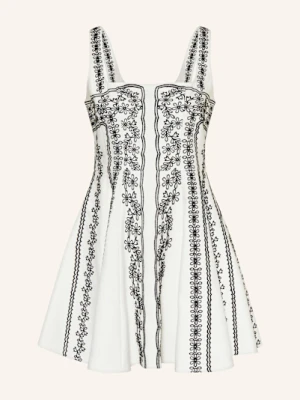 Maje Sukienka Z Dodatkiem Lnu weiss