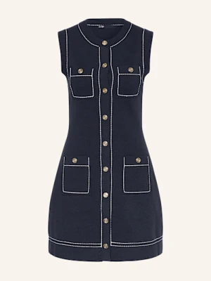 Maje Sukienka Z Dzianiny blau