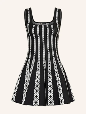 Maje Sukienka Z Dzianiny schwarz