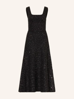 Maje Sukienka Z Dzianiny Z Cekinami I Błyszczącą Przędzą schwarz