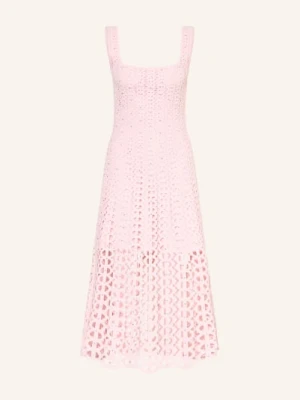 Maje Sukienka Z Dzianiny Z Kamieniami Ozdobnymi rosa
