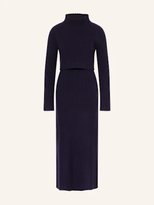 Maje Sukienka Z Dzianiny Ze Zdejmowaną Górą blau