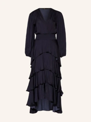 Maje Sukienka Z Falbankami blau