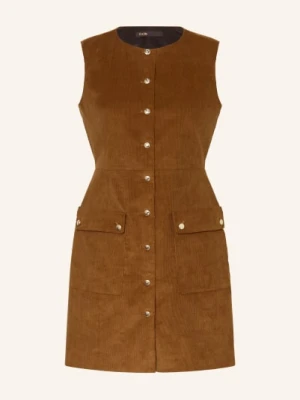 Maje Sukienka Z Kordu beige