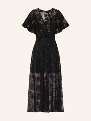 Maje Sukienka Z Koronką I Cekinami schwarz