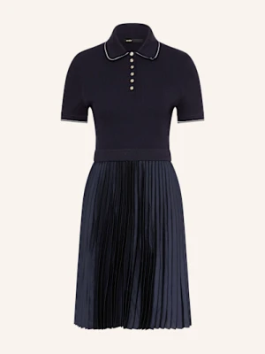 Maje Sukienka Z Mieszanki Materiałów blau