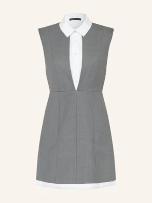 Maje Sukienka Z Mieszanki Materiałów grau