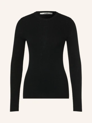 Maje Sweter schwarz CZARNY
