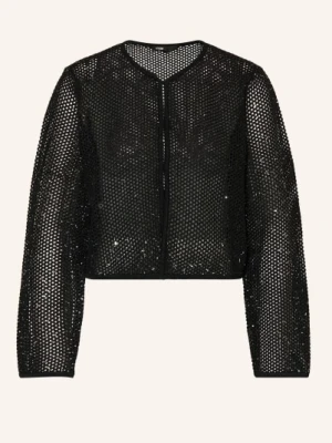 Maje Sweter Z Błyszczącą Przędzą I Cekinami schwarz