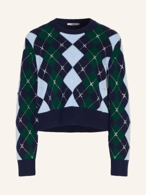 Maje Sweter Z Kamieniami Ozdobnymi blau