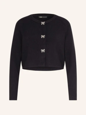 Maje Sweter Z Kamieniami Ozdobnymi blau GRANATOWY
