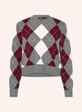 Maje Sweter Z Ozdobnymi Kamykami grau