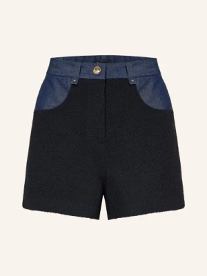 Maje Szorty Z Tweedu Z Mieszanki Materiałów blau