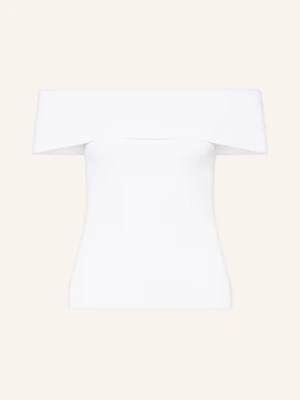 Maje Top Z Odkrytymi Ramionami weiss