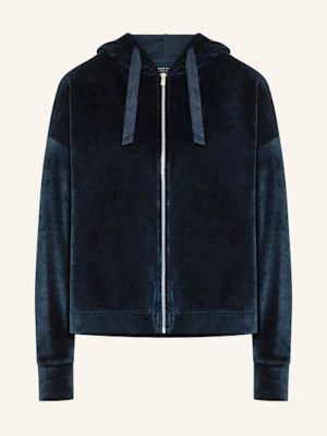 Majestic Filatures Bluza Rozpinana Z Materiału Nicki blau