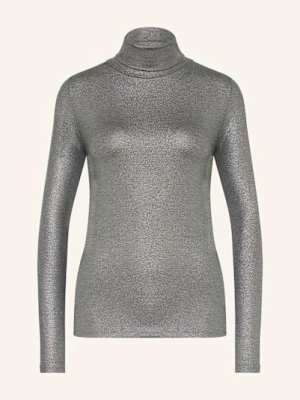 Majestic Filatures Koszulka Z Długim Rękawem Z Błyszczącą Przędzą silber