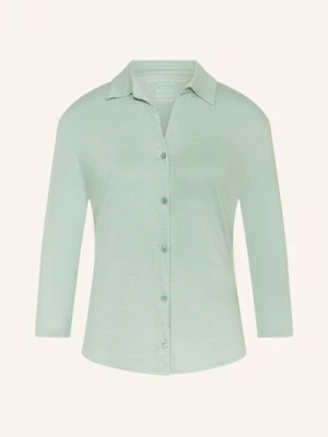 Majestic Filatures Krótka Koszula Z Rękawami 3/4 blau