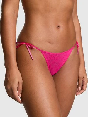 Majtki bikini na wiązaniach PINK Wink Victoria's Secret