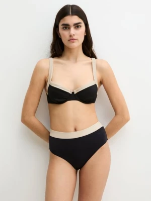 Majtki bikini z wysokim stanem Marc O'Polo zelená