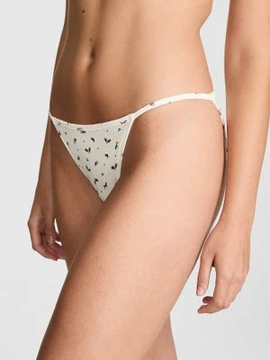 Majtki bikini ze sznurkiem z bawełny Victoria's Secret