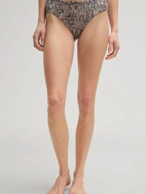 Majtki bikini ze zwierzęcym wzorem w kolorze brązowo-czarnym Joop