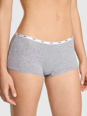 Majtki Boyshort z bawełny z logo Victoria's Secret