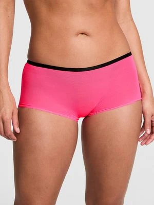 Majtki boyshort z siateczki Victoria's Secret Różowy