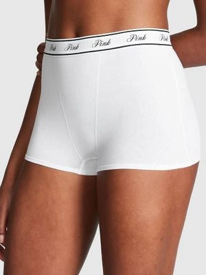 Majtki Boyshort z wysokim stanem z logo Victoria's Secret