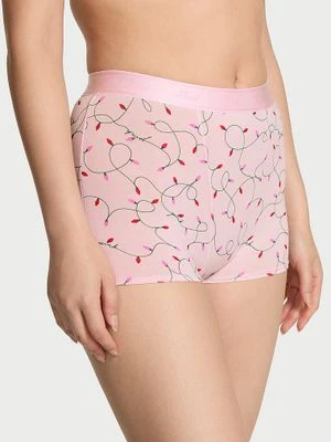 Majtki Boyshort z wysokim stanem z logo Victoria's Secret