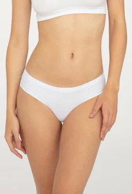 Majtki cięte laserowo Mini Bikini Softi, White, S... Gatta