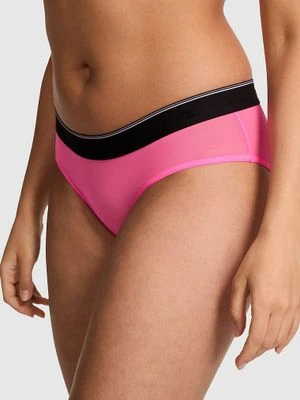 Majtki hiphugger z siateczki z logo Victoria's Secret