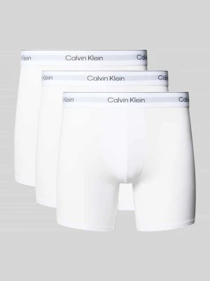 Majtki i obcisłe bokserki z elastycznym pasem z logo w zestaw 3 szt. Calvin Klein Biały