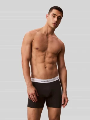Majtki i obcisłe bokserki z elastycznym pasem z logo w zestaw 3 szt. Calvin Klein Czarny