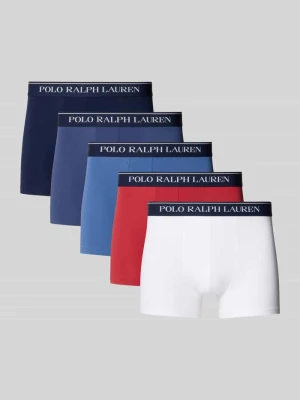 Majtki i obcisłe bokserki z mieszanki bawełny w 5‑pakiecie Polo Ralph Lauren Czerwony